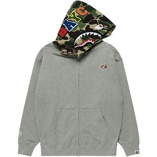 Felpa con cappuccio zip - con,