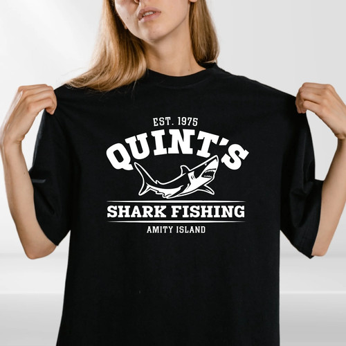 Maglietta retrò shark fishing - retrò,